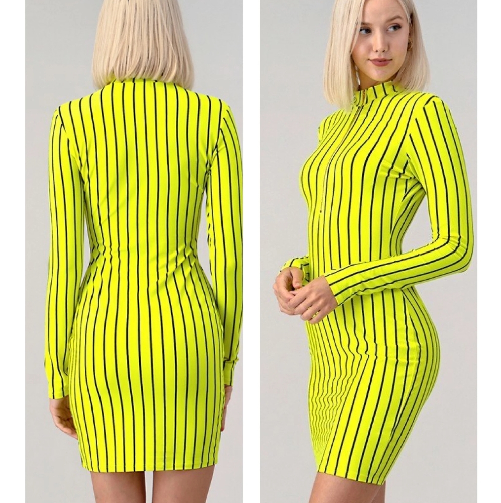 Neon Bodycon Dress